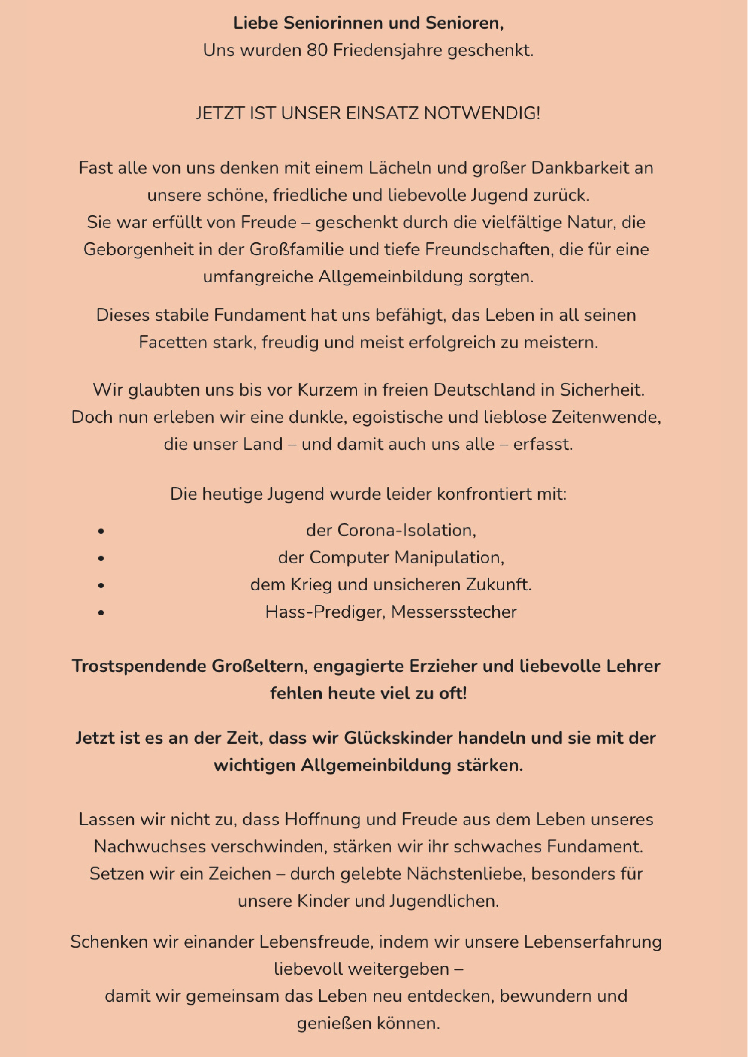 Flyer der Mentoren-Stiftung